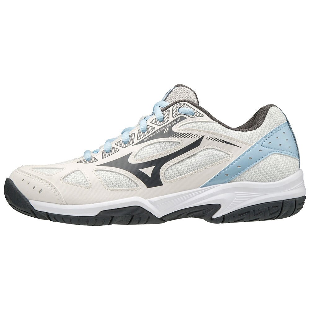 Sapatilhas Voleibol Mizuno Cyclone Speed 2 - Mulher - Branco/Cinzentas - PWFDI0354